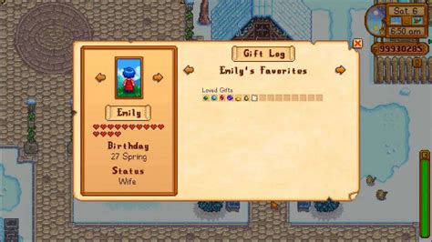 stardew valley emily|stardew valley emily loved gifts.